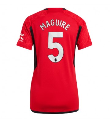 Manchester United Harry Maguire #5 Primera Equipación Mujer 2023-24 Manga Corta